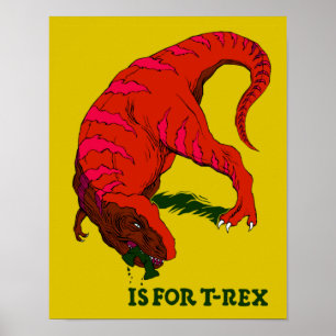 Affiche T est pour l'affiche T-Rex