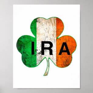 Affiche T Irish Chanceux Shamrock St Patrick Irlande T