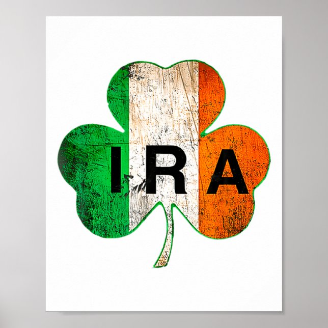 Affiche T Irish Chanceux Shamrock St Patrick Irlande T (Devant)