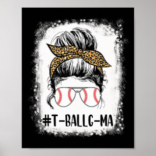 Affiche T-ll G-ma Life Chignon Imprimé Léopard Doux