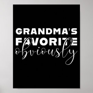 Affiche T préféré de grand-mère, petit-fils ou petite-fill