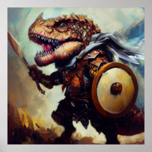 Affiche T Rex Barbarian