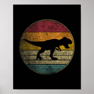 Affiche T Rex Dinosaur - Amour Vintage Femmes Enfants Homm