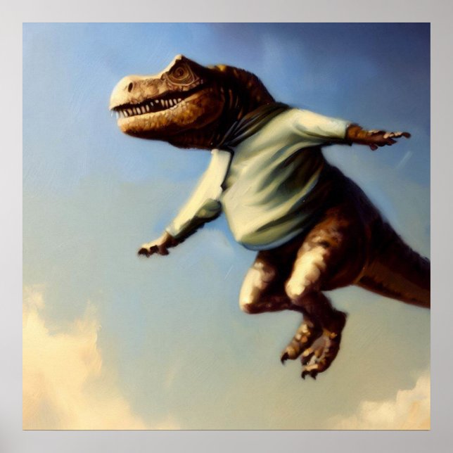 Affiche T Rex Jumping (Devant)