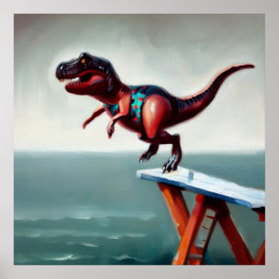 Affiche T Rex plongée