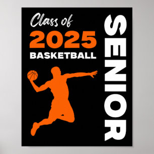 Affiche T Seniors Basketball Sport Classe Terminale 2025 G
