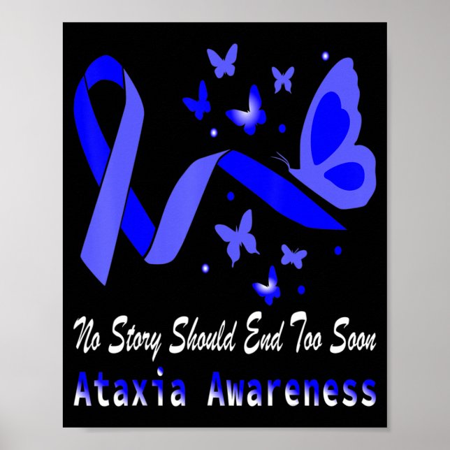 Affiche T-Shirt75 Support pour papillon de sensibilisation (Devant)