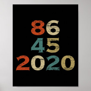 Affiche T Shirt 8645 86 45 Drôle Anti-trump Biden Harris