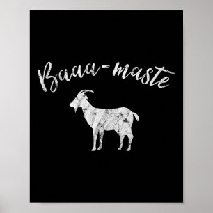Affiche T Shirt Aa-maste Chèvre Yoga 