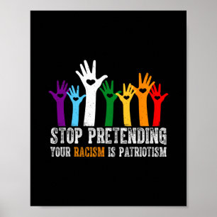 Affiche T-shirt anti-Trump Arrêtez de prétendre que votre 