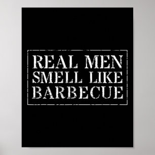 Affiche T Shirt Cadeau Barbecue Drôle Les Hommes Réels Sen