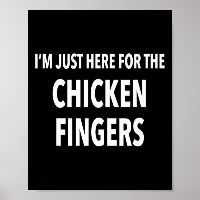 Affiche T-shirt cadeau drôle de doigt de poulet  (Devant)