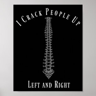 Affiche T-shirt cadeau drôle pour chiropracteur