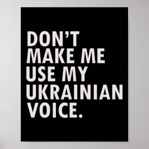 Affiche T-shirt cadeau drôle ukrainien Ukraine 