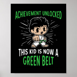 Affiche T Shirt Cadeau pour Enfant Karaté Éleve Ceinture V