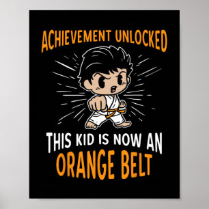 Affiche T Shirt Cadeau pour Enfant Karaté Étudiant Ceintur