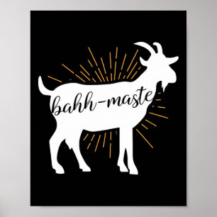 Affiche T-shirt cadeau pour hommes et femmes Yoga chèvre H