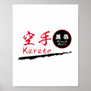 Affiche T Shirt Ceinture Noire Karaté