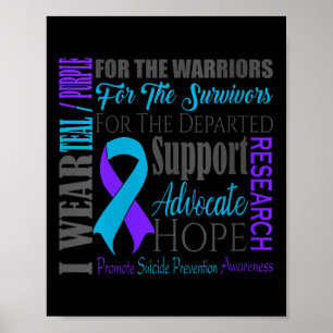 Affiche T-shirt col V pour la prévention du suicide chez l