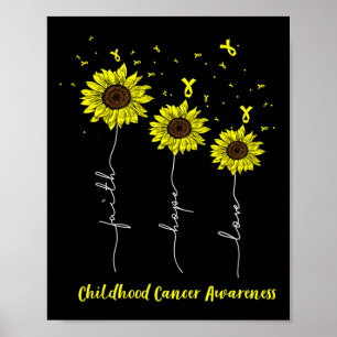 Affiche T-shirt conscientisation cancer de l'enfant tourne
