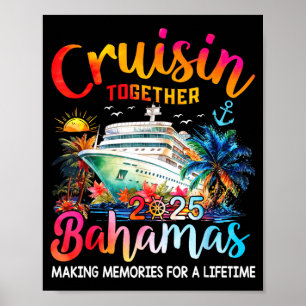 Affiche T-shirt Croisière en Famille aux Bahamas 2025