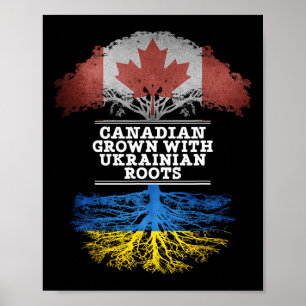 Affiche T Shirt Cultivé Au Canada Avec Des Racines Ukraini