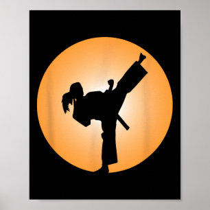 Affiche T Shirt de Arts Martiaux pour Fille