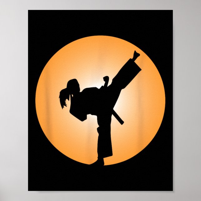 Affiche T Shirt de Arts Martiaux pour Fille  (Devant)