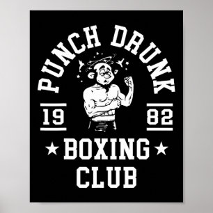Affiche T Shirt de boxe drôle pour boxeurs