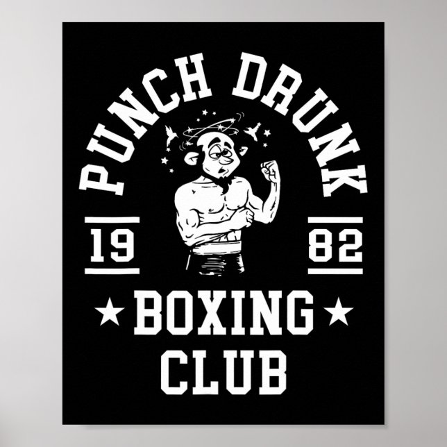 Affiche T Shirt de boxe drôle pour boxeurs  (Devant)