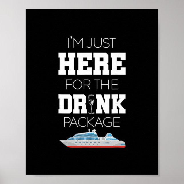 Affiche T-shirt de fête de queue de boisson drôle de vacan (Devant)