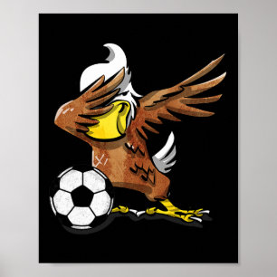 Affiche T Shirt de Foot Drôle Chemise Eagle Dabbing Sport
