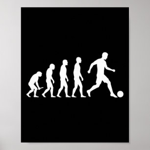 Affiche T-shirt de football Evolution Drôle Evolution Desi