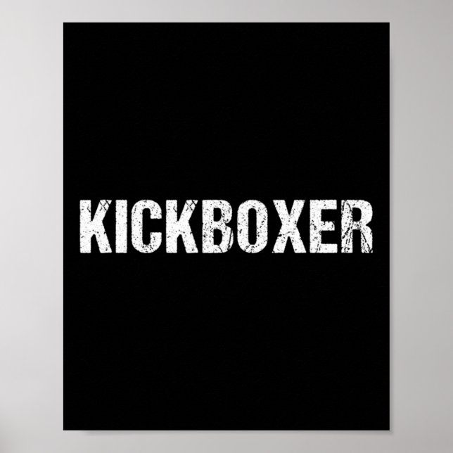 Affiche T-shirt de kick-boxing pour l'entraînement de kick (Devant)