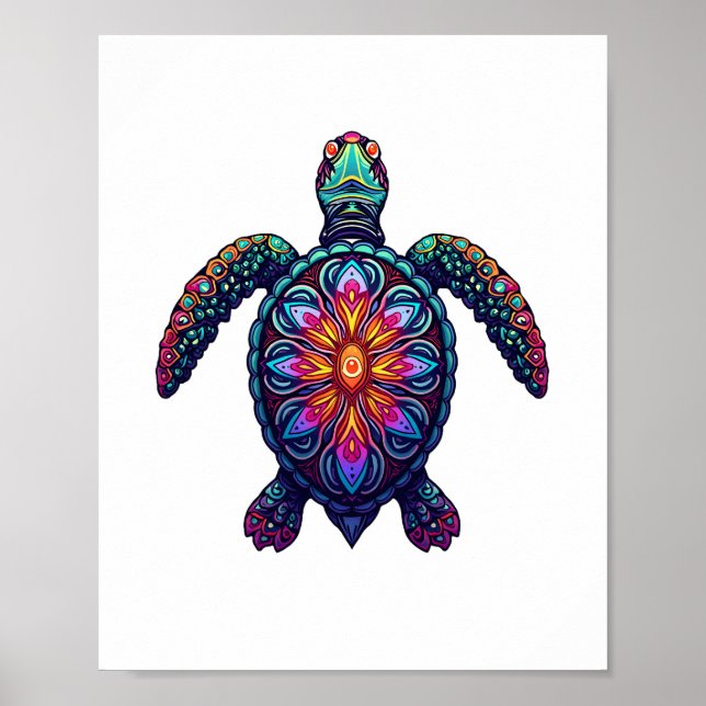 Affiche T-shirt de la tortue de la société de Randonnée du (Devant)