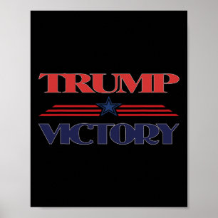 Affiche T-shirt de la victoire de Trump, président élu, Am