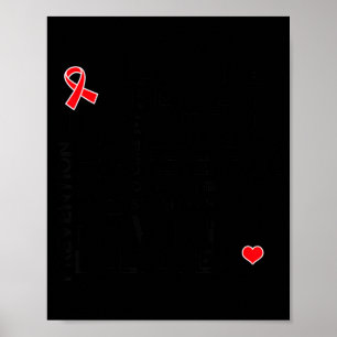 Affiche T-Shirt de marche de soutien du mois de la maladie