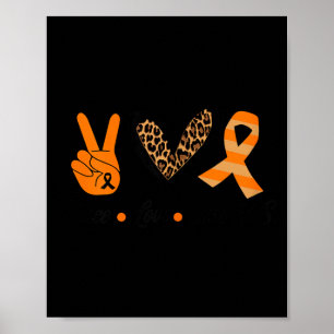 Affiche T-shirt de sensibilisation à la sclérose en plaque