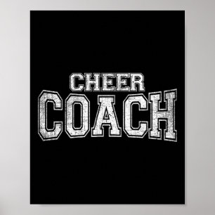 Affiche T-shirt d'équipe pour entraîneurs de cheerleading