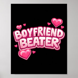 Affiche T-shirt drôle Beater Petit Ami 