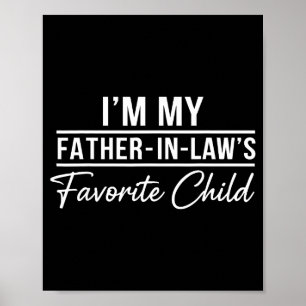 Affiche T-shirt drôle de beau-fils Je suis le préféré de m