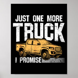 Affiche T-shirt drôle de camion à benne - Juste un camion
