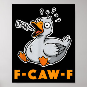 Affiche T-shirt drôle de mème d'oie, blague d'humour d'ois