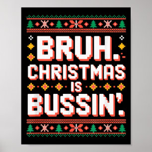 Affiche T-shirt drôle de Noël avec l'argot de la Gen Alpha