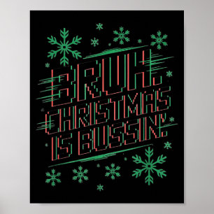 Affiche T-shirt drôle de Noël avec l'argot Gen Alpha Gen Z