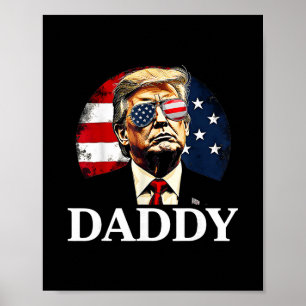 Affiche T-shirt drôle de Papa Trump - Papa Trump 
