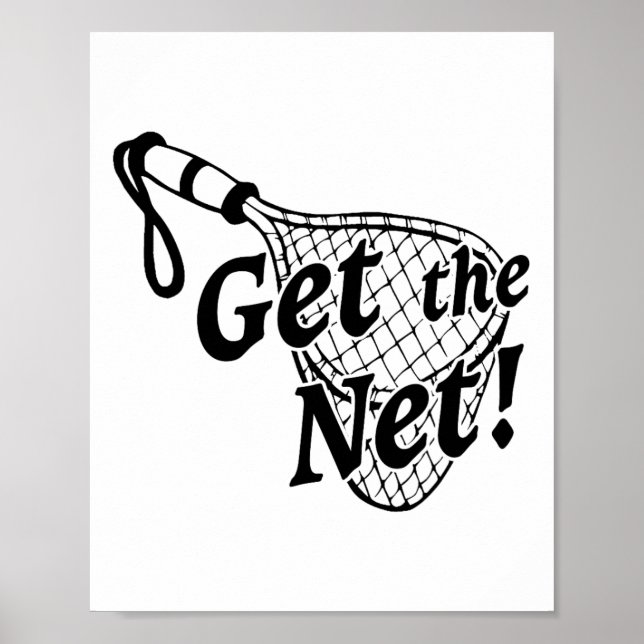 Affiche T-shirt drôle de pêche pour attraper le filet pour (Devant)