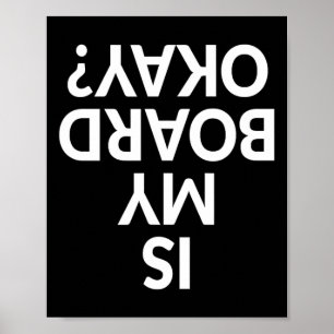 Affiche T-shirt drôle de skateboard - Mon skate est-il ok