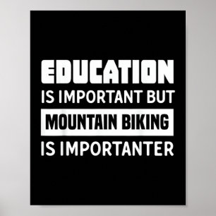 Affiche T-shirt drôle de vélo de montagne - Vélo de montag