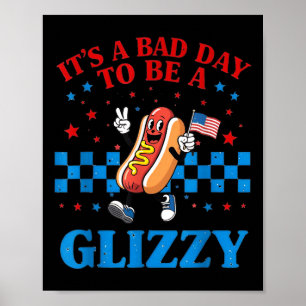 Affiche T-shirt drôle du 4 juillet C'est une mauvaise jour